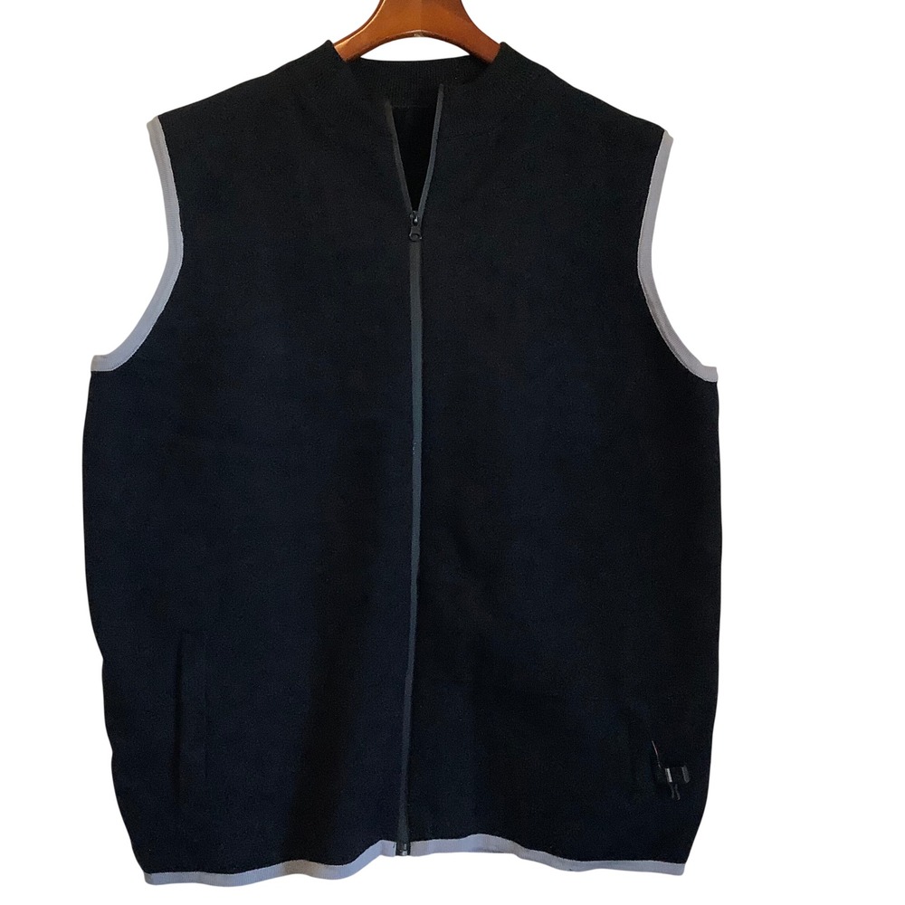 Wecerat Mens Heated Vest Black Full Zip USB Electric Warming Gilet Size XXXL